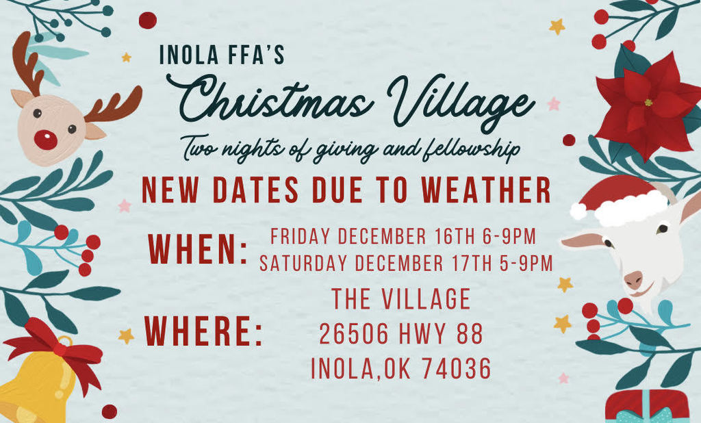 FFA Christmas Village Dec. 16th & 17th